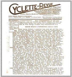 Cyclette-Revue, l'ancêtre de Vélo Star.
