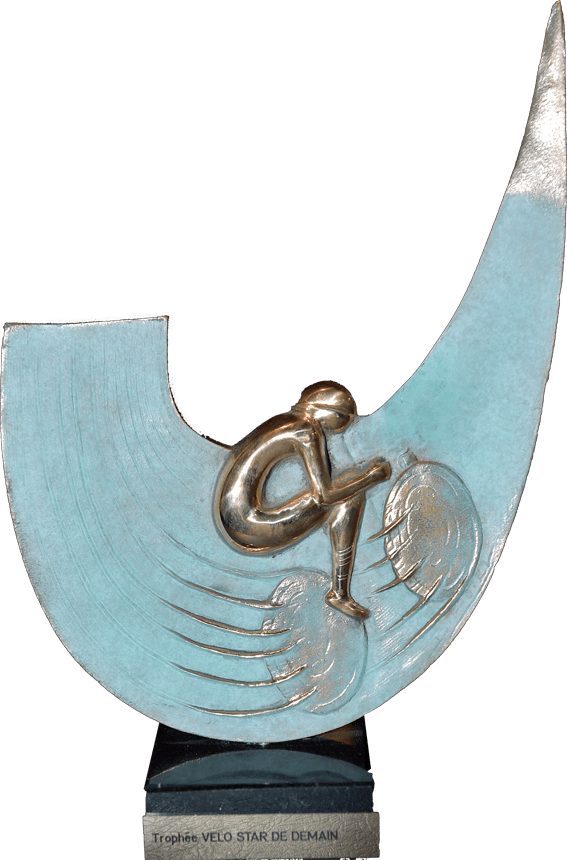 Trophée, Coupe sur socle en forme de vélo 17,5 cm de haut prix course