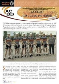 Première page de l'article consacré à l'ACBB dans le Vélo Star 399.